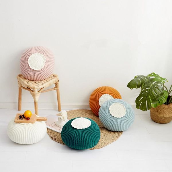 hand knitted pumpkin shape round cushion pouf not removable floor ottoman with inner pography decoration cushion/decorative pillow
hand knitted pumpkin shape round cushion pouf not removable floor ottoman with inner pography decoration cushion/decorative pillow