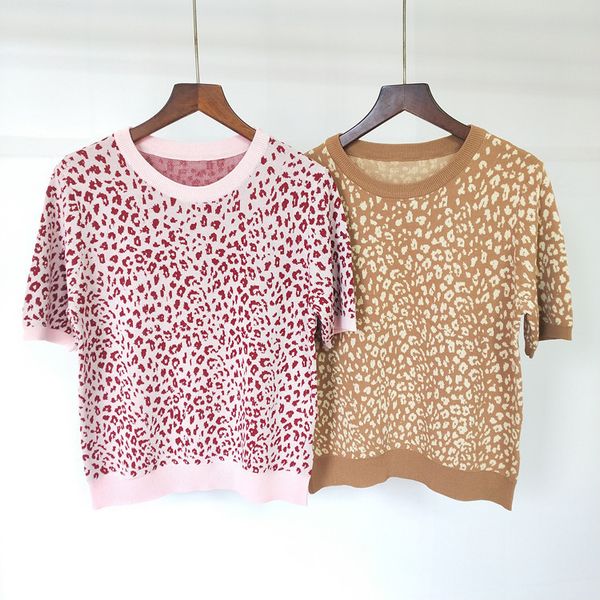59% off factory outlet store leopard print round neck short sleeve knitted for women in summer, White;black
59% off factory outlet store leopard print round neck short sleeve knitted for women in summer, White;black