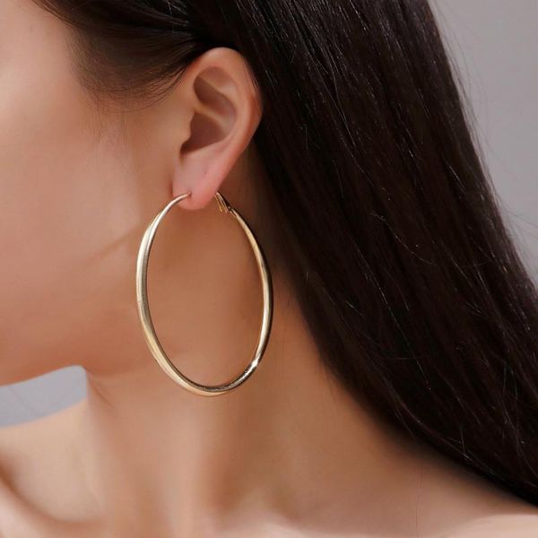 hoop & huggie modyle large earrings exaggerated smooth big circle for women punk jewelry gold color boucles d'oreilles, Golden;silver
hoop & huggie modyle large earrings exaggerated smooth big circle for women punk jewelry gold color boucles d'oreilles, Golden;silver