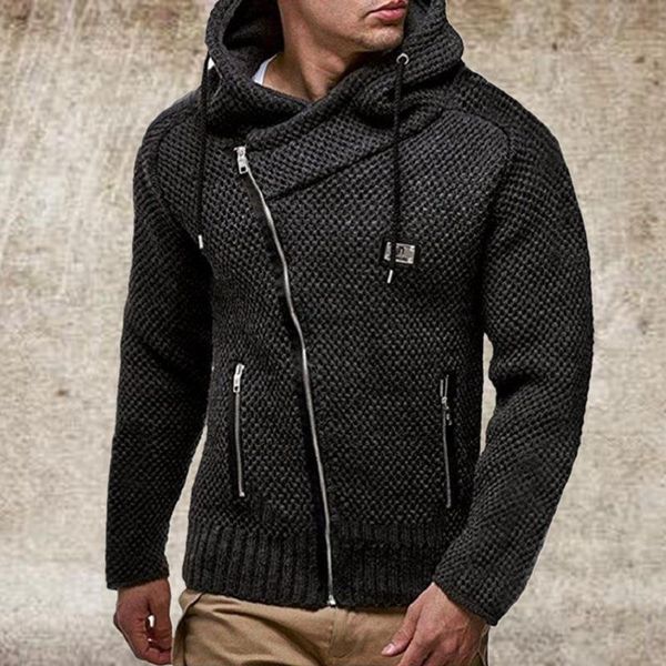 men's sweaters fashion men coats autumn winter slanted zipper slim jacket long sleeves thick black sweater ropa de invierno, White;black
men's sweaters fashion men coats autumn winter slanted zipper slim jacket long sleeves thick black sweater ropa de invierno, White;black