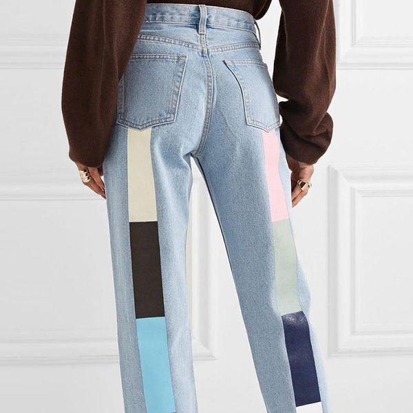 high waist women's jeans printed fashion casual trend denim long pants straight baggy mom for women trousers streetwear & capris, Black;white
high waist women's jeans printed fashion casual trend denim long pants straight baggy mom for women trousers streetwear & capris, Black;white