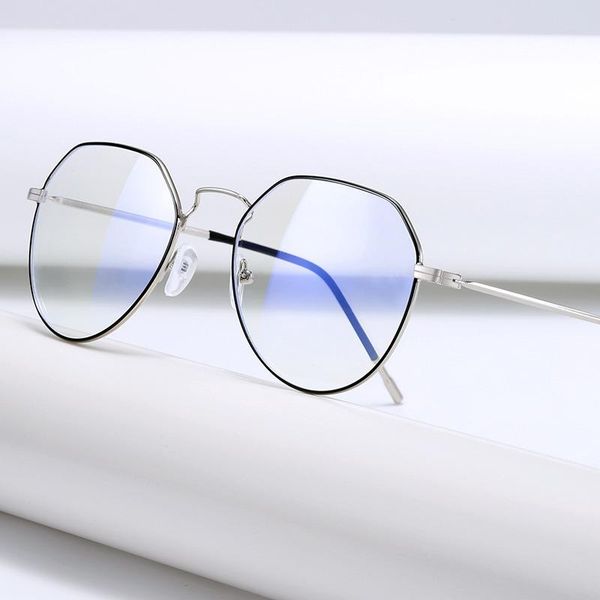 sunglasses fashion anti blue ray glasses comfortable durable polygon eyewear frame daily life light protection eyeglasses, White;black
sunglasses fashion anti blue ray glasses comfortable durable polygon eyewear frame daily life light protection eyeglasses, White;black