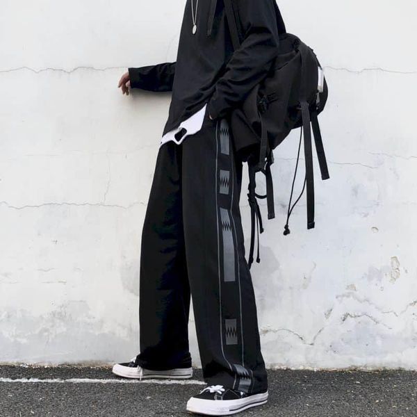 autumn spring harajuku vintage pants women cross black printed side wide leg pant loose elastic waist trousers bf clothing women's & ca, Black;white
autumn spring harajuku vintage pants women cross black printed side wide leg pant loose elastic waist trousers bf clothing women's & ca, Black;white