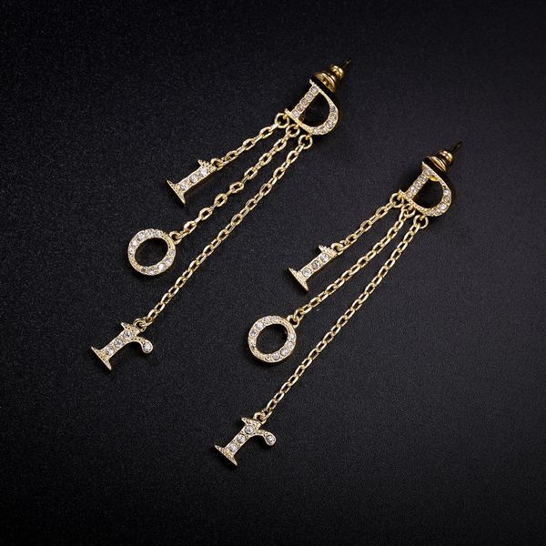 d home / 20 years old dijia new fashion long style tassel letter earrings women's net red same, Golden
d home / 20 years old dijia new fashion long style tassel letter earrings women's net red same, Golden