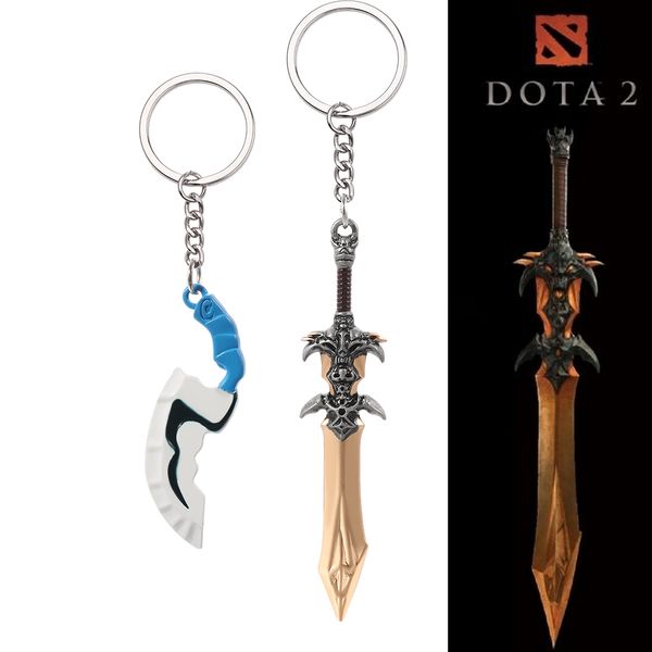 game jewelry keychain dota 2 butterfly sword weapon key chain men hunting knife sickle keyring chaveiro souvenir for dota fans, Silver
game jewelry keychain dota 2 butterfly sword weapon key chain men hunting knife sickle keyring chaveiro souvenir for dota fans, Silver