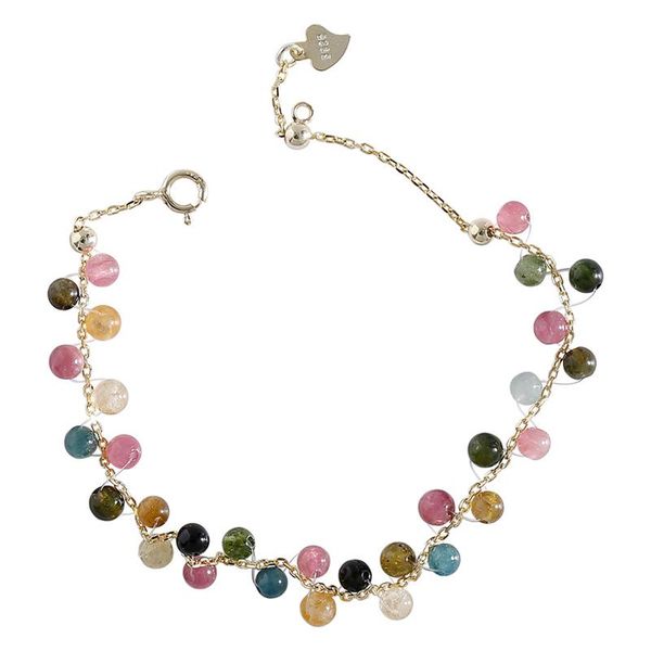 sterling silver colorful beads bracelets design sweet pink tourmaline bead stone gold color jewelry bangles beaded, strands, Black
sterling silver colorful beads bracelets design sweet pink tourmaline bead stone gold color jewelry bangles beaded, strands, Black