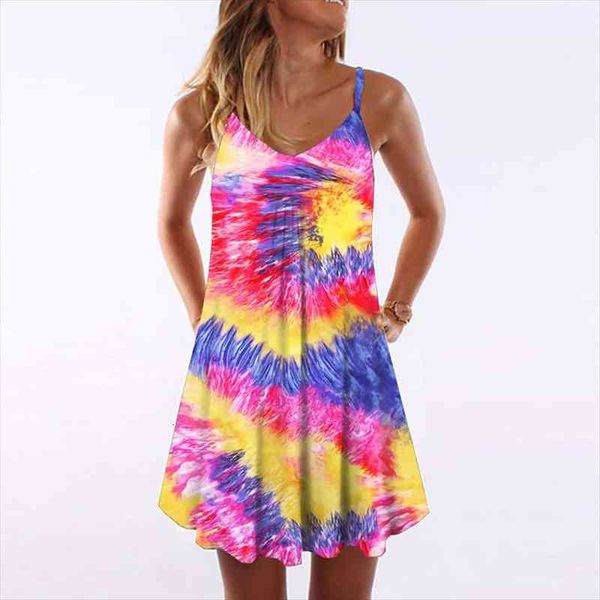 summer tie dye gradient mini women dress short strap striped casual v neck loose beach vestidos, Black;gray
summer tie dye gradient mini women dress short strap striped casual v neck loose beach vestidos, Black;gray