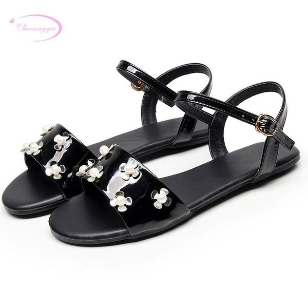 chainingyee sweet leisure comfortable summer sandals beading flowers belt buckle white red black gray flat heels women's shoes
chainingyee sweet leisure comfortable summer sandals beading flowers belt buckle white red black gray flat heels women's shoes