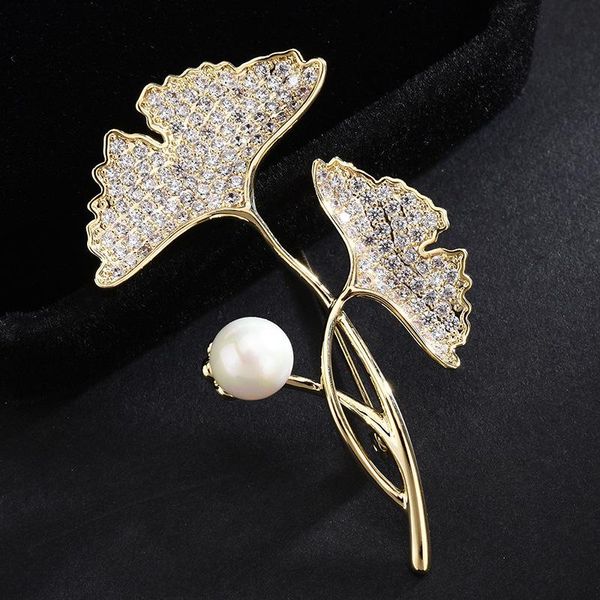 pins, brooches korean fashion ginkgo biloba brooch temperament pearl floral coat suit pin accessories wholesale, Gray
pins, brooches korean fashion ginkgo biloba brooch temperament pearl floral coat suit pin accessories wholesale, Gray