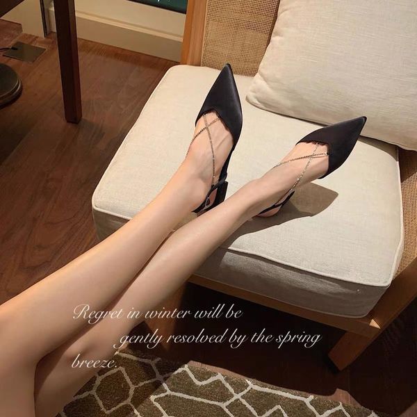 sandals women's shoes spring and summer 2021 pointed flat female one word with rhinestone chain baotou, Black
sandals women's shoes spring and summer 2021 pointed flat female one word with rhinestone chain baotou, Black