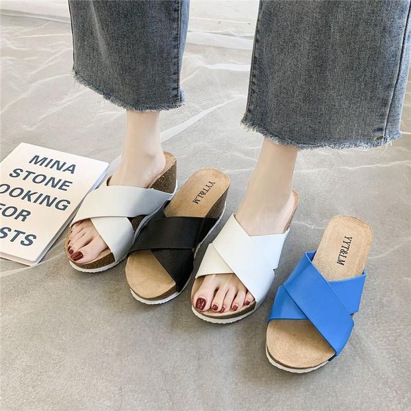 woman slippers summer shoes home 5cm heel wedges casual for women basic plus size 41 42 43, Black
woman slippers summer shoes home 5cm heel wedges casual for women basic plus size 41 42 43, Black