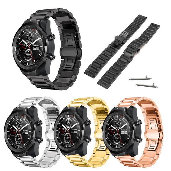 watch bands 20mm 22mm stainless steel band strap butterfly buckle for ticwatch pro 3 e2 s2 gtx, Black;brown
watch bands 20mm 22mm stainless steel band strap butterfly buckle for ticwatch pro 3 e2 s2 gtx, Black;brown