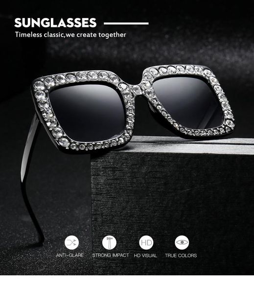 fashion sunglasses oversized square rhinestone sunglasses women 2019 new fashion pink shades for women big sun glasses uv400, White;black
fashion sunglasses oversized square rhinestone sunglasses women 2019 new fashion pink shades for women big sun glasses uv400, White;black