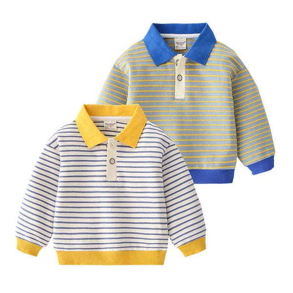 100% cotton striped boys tshirt girls sweatshirt turndown collar baby toddler tee children shirt kids clothes g1209, Blue
100% cotton striped boys tshirt girls sweatshirt turndown collar baby toddler tee children shirt kids clothes g1209, Blue