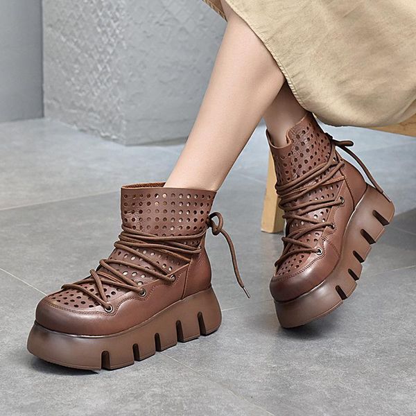 boots retro casual women's shoes genuine leather platform lace hole 2021 spring summer cowhide motorcycle woman, Black
boots retro casual women's shoes genuine leather platform lace hole 2021 spring summer cowhide motorcycle woman, Black