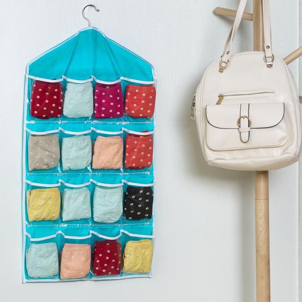 storage box 16 pockets clear home hanging tool bag socks bra underwear rack hanger organizer m930 boxes & bins
storage box 16 pockets clear home hanging tool bag socks bra underwear rack hanger organizer m930 boxes & bins
