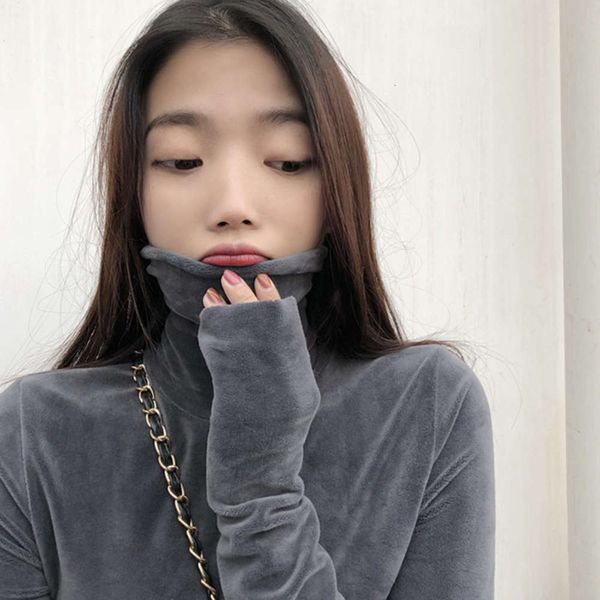 women's sweaters hoodies high collar base shirt autumn winter foreign style korean slim long sleeve t-shirt solid color versatile mschf, White;black
women's sweaters hoodies high collar base shirt autumn winter foreign style korean slim long sleeve t-shirt solid color versatile mschf, White;black