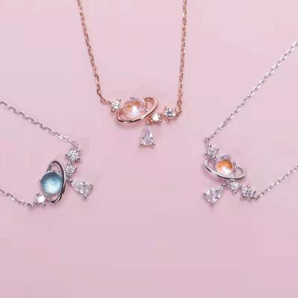 chains romantic simple aurora water drop planet necklace exquisite crystal zircon pendant clavicle chain lady girlfriend student girlfr, Silver
chains romantic simple aurora water drop planet necklace exquisite crystal zircon pendant clavicle chain lady girlfriend student girlfr, Silver