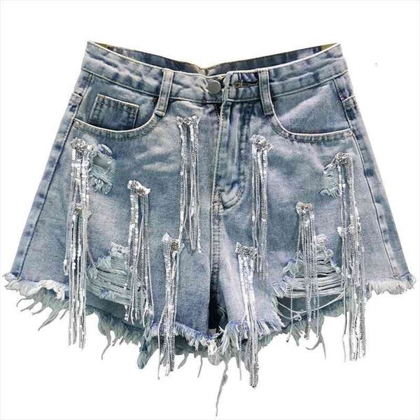 streetwear high waist sequin tassel womens short hole denim summer fashion wide leg jeans, White;black
streetwear high waist sequin tassel womens short hole denim summer fashion wide leg jeans, White;black