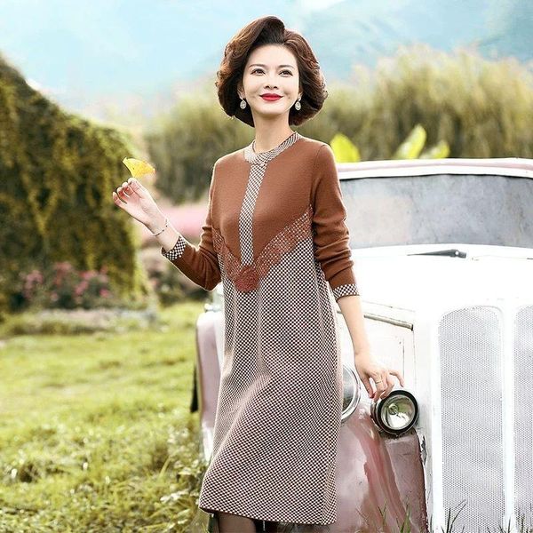 casual dresses women knitted female long sleeve dress 2021 autumn winter round neck sweater vestidos de mujer y294, Black;gray
casual dresses women knitted female long sleeve dress 2021 autumn winter round neck sweater vestidos de mujer y294, Black;gray
