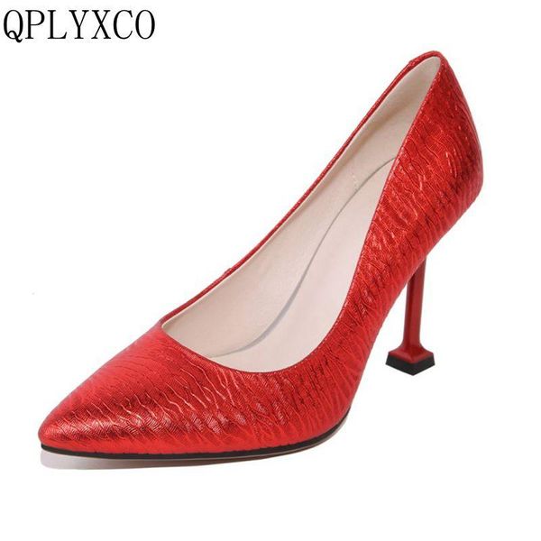 dress shoes qplyxco big size 32-48 pointed toe genuine leather sweet woman girl heels pumps wedding women 8155k-1, Black
dress shoes qplyxco big size 32-48 pointed toe genuine leather sweet woman girl heels pumps wedding women 8155k-1, Black