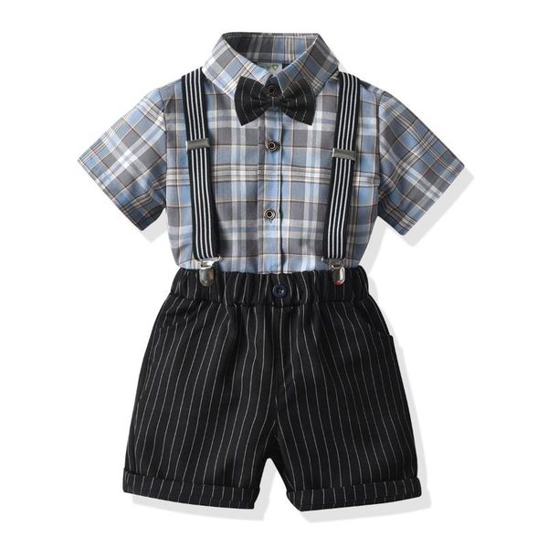 clothing sets children 12345 years old summer boy gentleman bow tie overalls fashion striped shorts plaid short-sleeved shirt birthday party, White
clothing sets children 12345 years old summer boy gentleman bow tie overalls fashion striped shorts plaid short-sleeved shirt birthday party, White