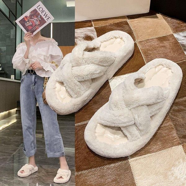 winter ladies slippers indoor flat shoes non-slip cross fashion plush home warm soft, Black
winter ladies slippers indoor flat shoes non-slip cross fashion plush home warm soft, Black