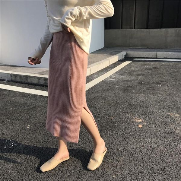 skirts 2021 high waist women autumn winter fashion warm cashmere knitted pencil skirt ribbed mid-long 43-73cm, Black
skirts 2021 high waist women autumn winter fashion warm cashmere knitted pencil skirt ribbed mid-long 43-73cm, Black