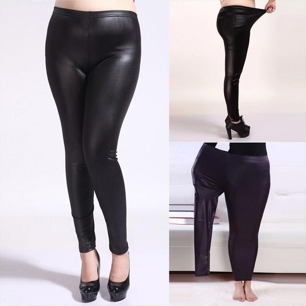 40 spring autumn leggin imitation womens legging leather pants extra large size leggings sports fitness trousers ropa mujer, Black
40 spring autumn leggin imitation womens legging leather pants extra large size leggings sports fitness trousers ropa mujer, Black