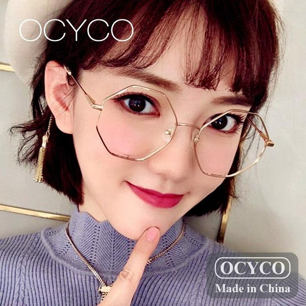 fashion sunglasses frames gold octagon flat mirror women metal polygon eyeglasses transparent optical frame clear men round glasses occhiali, Black
fashion sunglasses frames gold octagon flat mirror women metal polygon eyeglasses transparent optical frame clear men round glasses occhiali, Black