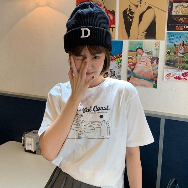 women's t-shirt woman tshirts printed white short-sleeved women 2021 summer korean loose casual all-match student shirt
women's t-shirt woman tshirts printed white short-sleeved women 2021 summer korean loose casual all-match student shirt