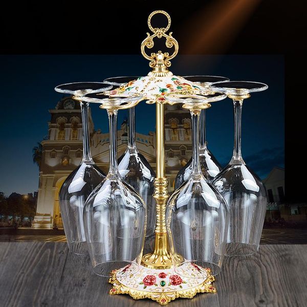 tablewine racks h37.5cm european style 6-holes metal red cup holder grape rack embossed engraved cups self el bar accessorie
tablewine racks h37.5cm european style 6-holes metal red cup holder grape rack embossed engraved cups self el bar accessorie