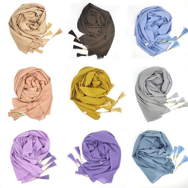 scarves style fashion chiffon scarf hijab malay indonesian gauze wrap headscarf cover four corners with tassels for women, Blue;gray
scarves style fashion chiffon scarf hijab malay indonesian gauze wrap headscarf cover four corners with tassels for women, Blue;gray
