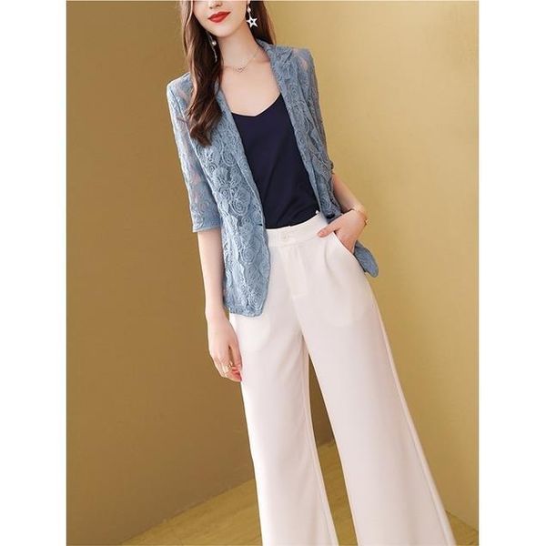 summer 2021 fashion business interview suits women work office ladies half sleeve casual thin sunscreen lace coat y76 women's jackets, Black;brown
summer 2021 fashion business interview suits women work office ladies half sleeve casual thin sunscreen lace coat y76 women's jackets, Black;brown