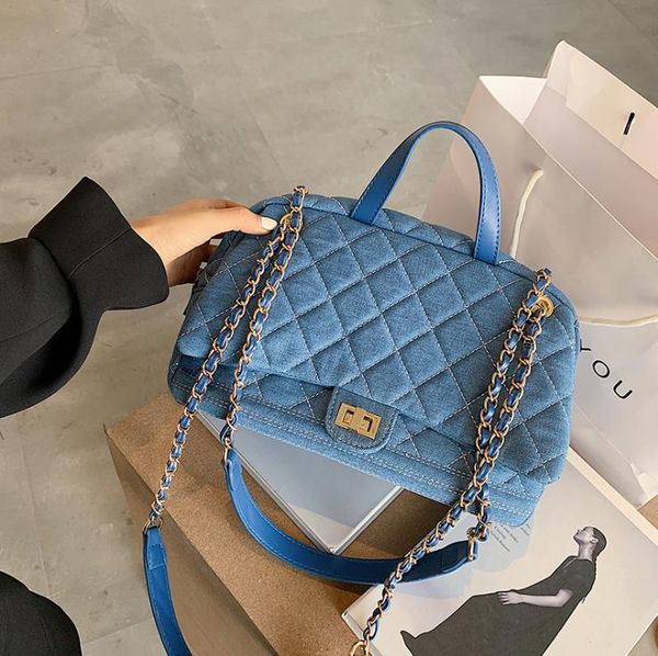 large-capacity women's bag small fragrant style rhombic chain handbag crossbody 2021 denim travel one-shoulder handbags
large-capacity women's bag small fragrant style rhombic chain handbag crossbody 2021 denim travel one-shoulder handbags