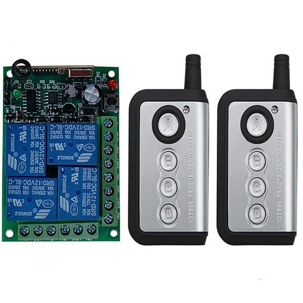 smart home control universal remote dc 12v 24v 4ch relay rf wireless switch 433 mhz controller and receiver garage
smart home control universal remote dc 12v 24v 4ch relay rf wireless switch 433 mhz controller and receiver garage
