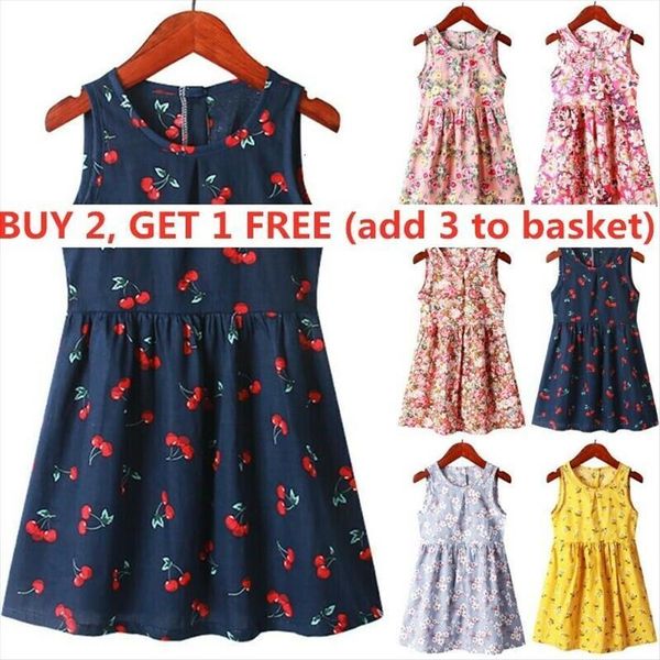 kids girls floral printed sleeveless girl dresses cotton princess tank summer vestido casual sundress baby clothes, Red;yellow
kids girls floral printed sleeveless girl dresses cotton princess tank summer vestido casual sundress baby clothes, Red;yellow