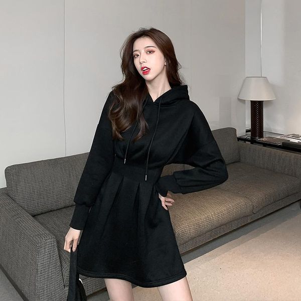 casual dresses 2021 fall full sleeve hooded short dress women black sweatshirt clothes ladies high waist female, Black;gray
casual dresses 2021 fall full sleeve hooded short dress women black sweatshirt clothes ladies high waist female, Black;gray