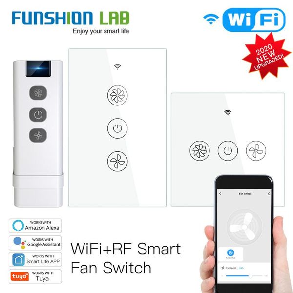smart home control wifi rf433 ceiling fan switch life/tuya app 2/3 way wireless remote works with alexa and google
smart home control wifi rf433 ceiling fan switch life/tuya app 2/3 way wireless remote works with alexa and google