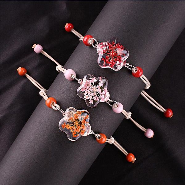 charm bracelets five-pointed star real flower dried glass resin bell porcelain beads bracelet, Golden;silver
charm bracelets five-pointed star real flower dried glass resin bell porcelain beads bracelet, Golden;silver