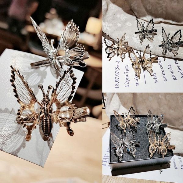 hair clips & barrettes women hollow out moving butterfly metalli alligator hairpin, Golden;silver
hair clips & barrettes women hollow out moving butterfly metalli alligator hairpin, Golden;silver