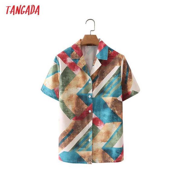 tangada women retro print ovesized chiffon shirt summer blouse short sleeve chic female 3y11 210609, White
tangada women retro print ovesized chiffon shirt summer blouse short sleeve chic female 3y11 210609, White