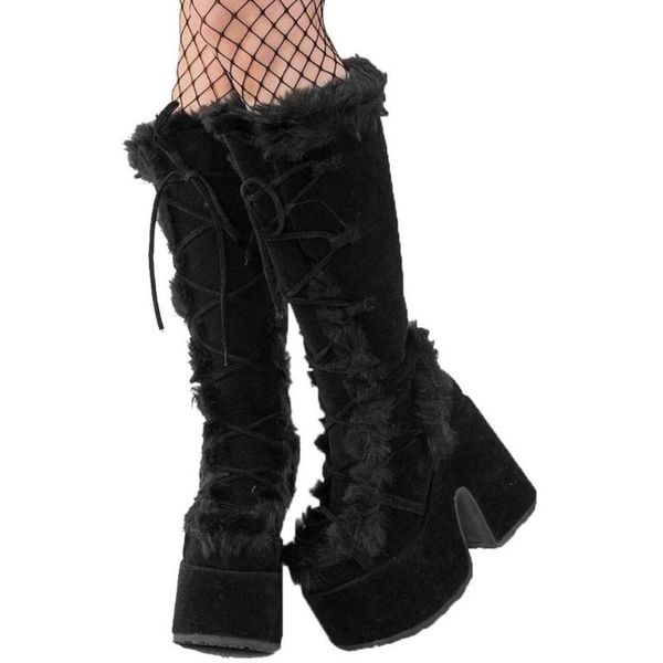 boots women knee-length 2021 fall/winter thick-soled suede super high heel ladies shoes large size fashion knight boot, Black
boots women knee-length 2021 fall/winter thick-soled suede super high heel ladies shoes large size fashion knight boot, Black