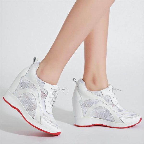 dress shoes women breathable genuine leather platform wedges high heel pumps female lace up round toe fashion sneakers casual, Black
dress shoes women breathable genuine leather platform wedges high heel pumps female lace up round toe fashion sneakers casual, Black