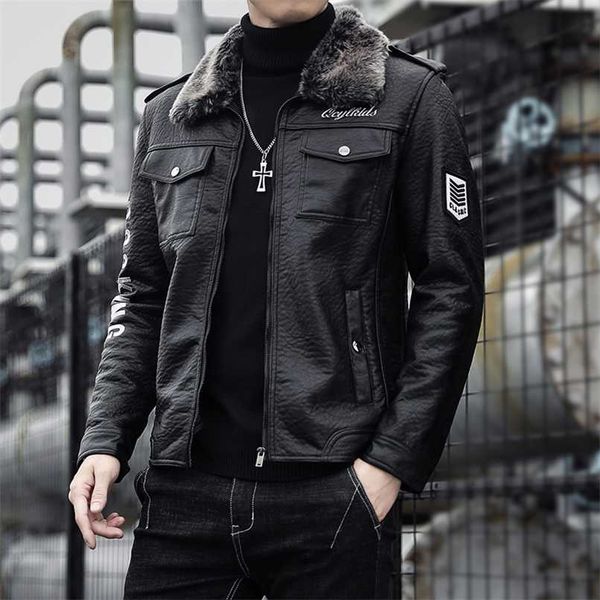 autumn winter leather jacket men fashion velvet warm jacket streetwear casual coat youth plus size m-4xl drop 211111, Black
autumn winter leather jacket men fashion velvet warm jacket streetwear casual coat youth plus size m-4xl drop 211111, Black