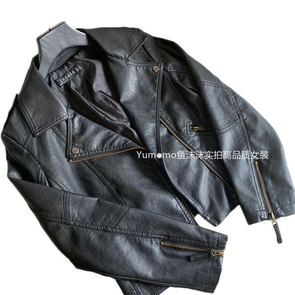women's leather & faux wsyore black pu jacket spring and autumn women handsome soft motorcycle jackets female ns2923
women's leather & faux wsyore black pu jacket spring and autumn women handsome soft motorcycle jackets female ns2923