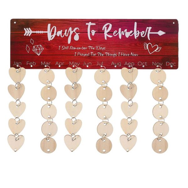 gift wrap 1 set wooden hanging plaque friends family birthday festival reminder calendar
gift wrap 1 set wooden hanging plaque friends family birthday festival reminder calendar