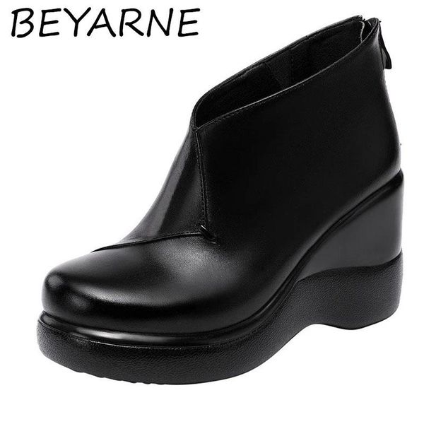 sandals beyarne high heeled wedge boots ladies short plush ankle leather large size 32-43 platform winter fall, Black
sandals beyarne high heeled wedge boots ladies short plush ankle leather large size 32-43 platform winter fall, Black