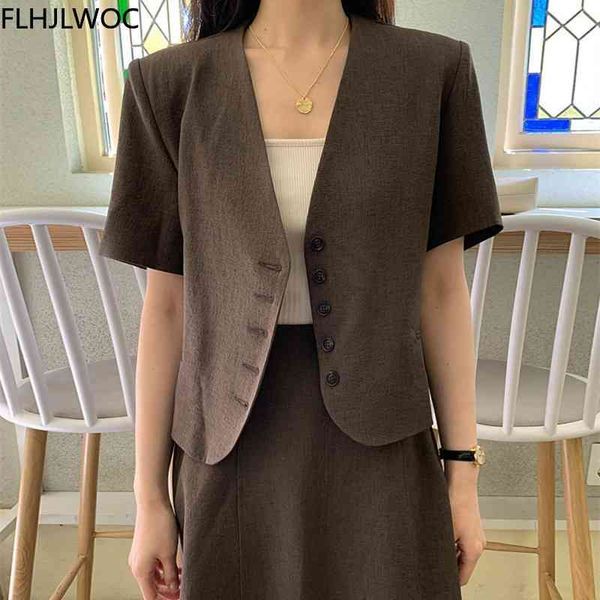 women's suits & blazers summer outfits office lady design fashion women chic korea single breasted button crop solid short co, White;black
women's suits & blazers summer outfits office lady design fashion women chic korea single breasted button crop solid short co, White;black