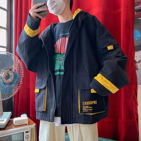 men's jackets jaqueta de ferramentas masculina, para primavera, outono, roupa coreana jovem adolescentes, jaqueta com capuz casual home, Black;brown
men's jackets jaqueta de ferramentas masculina, para primavera, outono, roupa coreana jovem adolescentes, jaqueta com capuz casual home, Black;brown